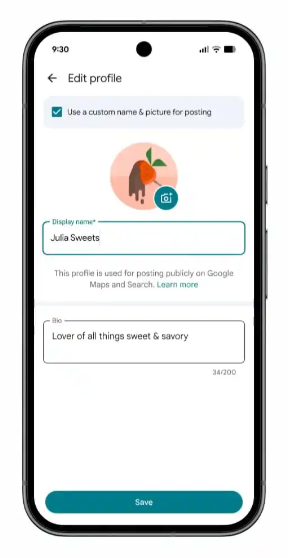 google review nickname screenshot sample on mobile for local seo trends, second image