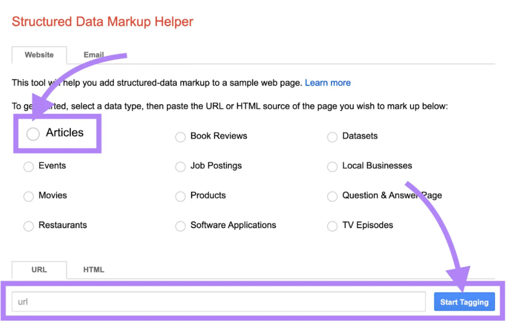 Schema Markup and Structured Data sample as part of local seo trends